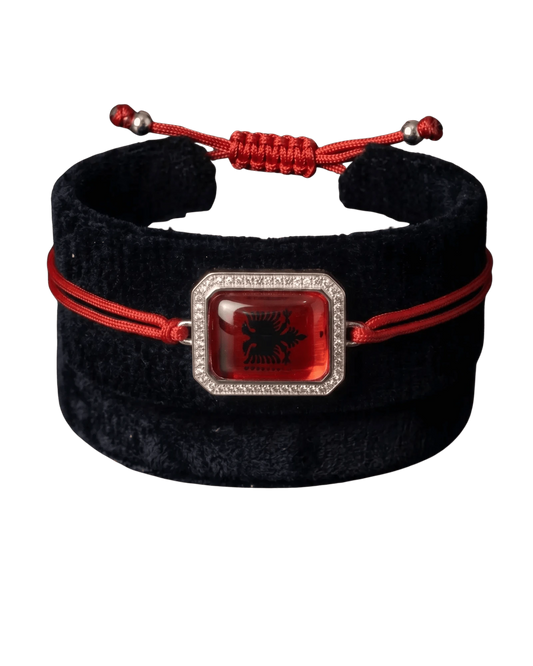 Albanien Armband mit Doppeladler – verstellbares Schmuckband | 4 Varianten - Albanien Shop