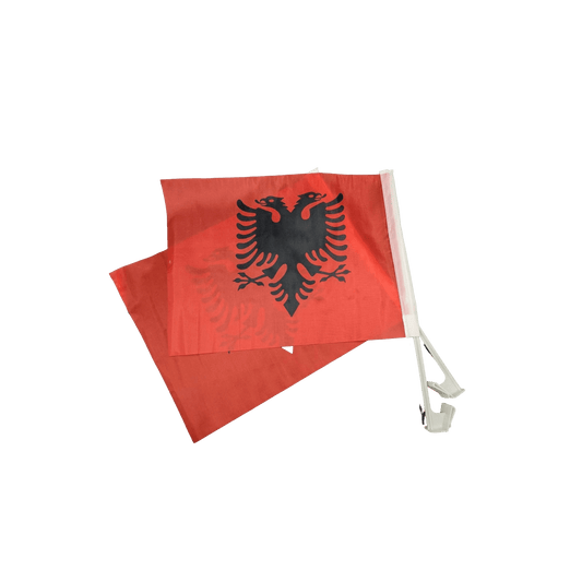 Albanische Autofahnen (2er - Set, 30x40 cm) - Albanien Shop
