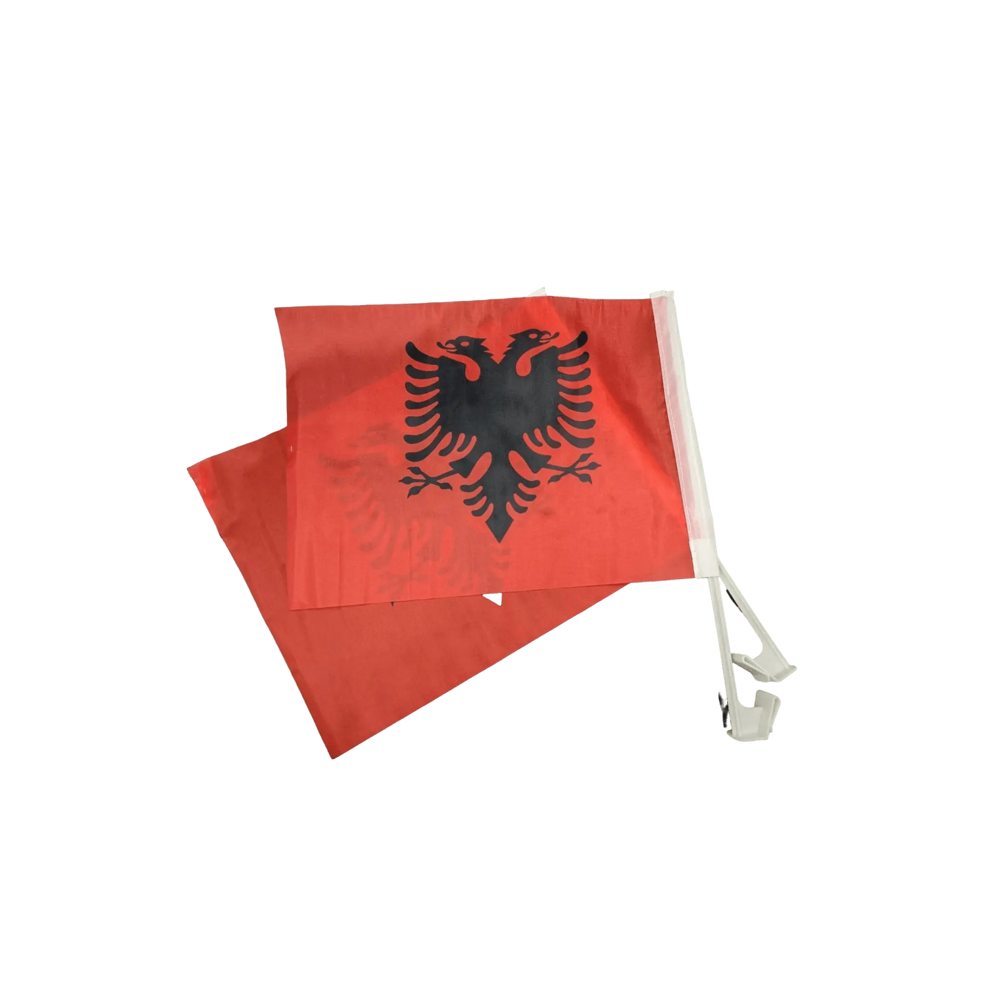 Albanische Autofahnen (2er - Set, 30x40 cm) - Albanien Shop