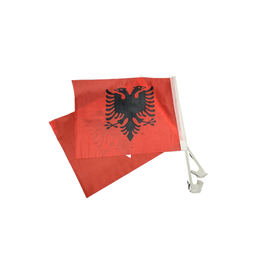 Albanische Autofahnen (2er - Set, 30x40 cm) - Albanien Shop