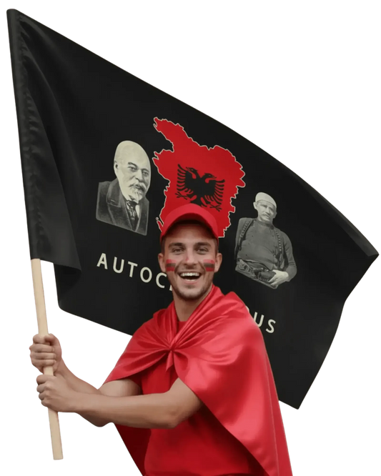 Großalbanien Autochthonous Flagge Standard 90 x 150 cm - Albanien Shop