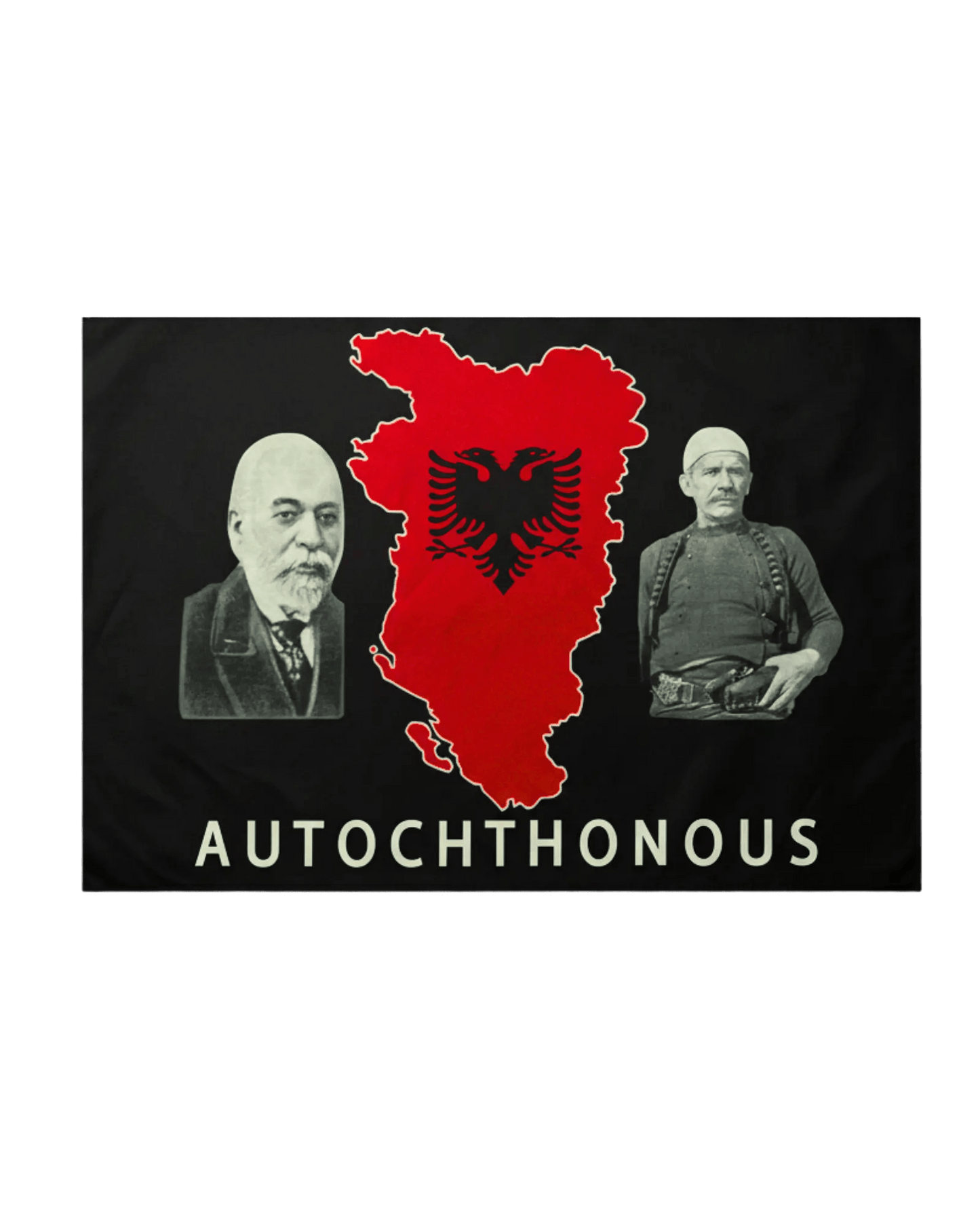 Großalbanien Autochthonous Flagge Standard 90 x 150 cm - Albanien Shop