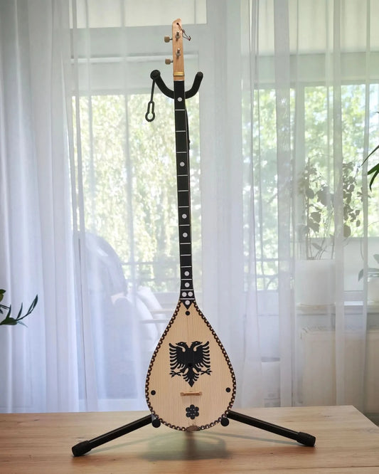 Handgefertigte Qifteli, perfekt für traditionelle Musik (L, ca. 93 cm) - Albanien Shop