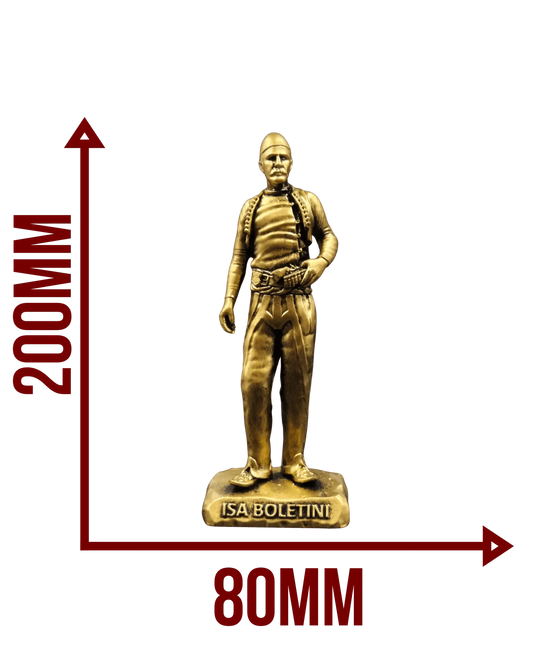Isa Boletini Statue – Gold - Albanien Shop