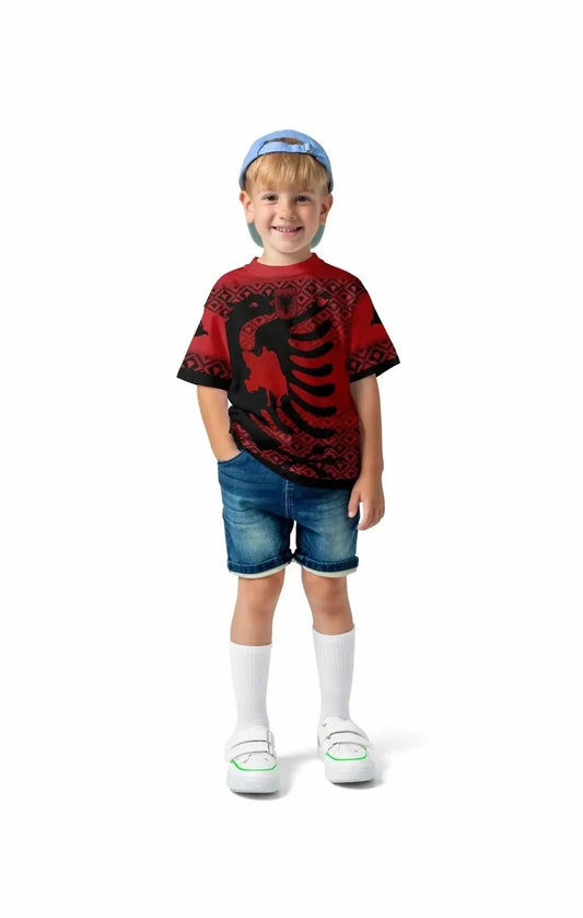 Kinder Konzepttrikot "Skenderbeu" Albanien 2024 - Albanien Shop