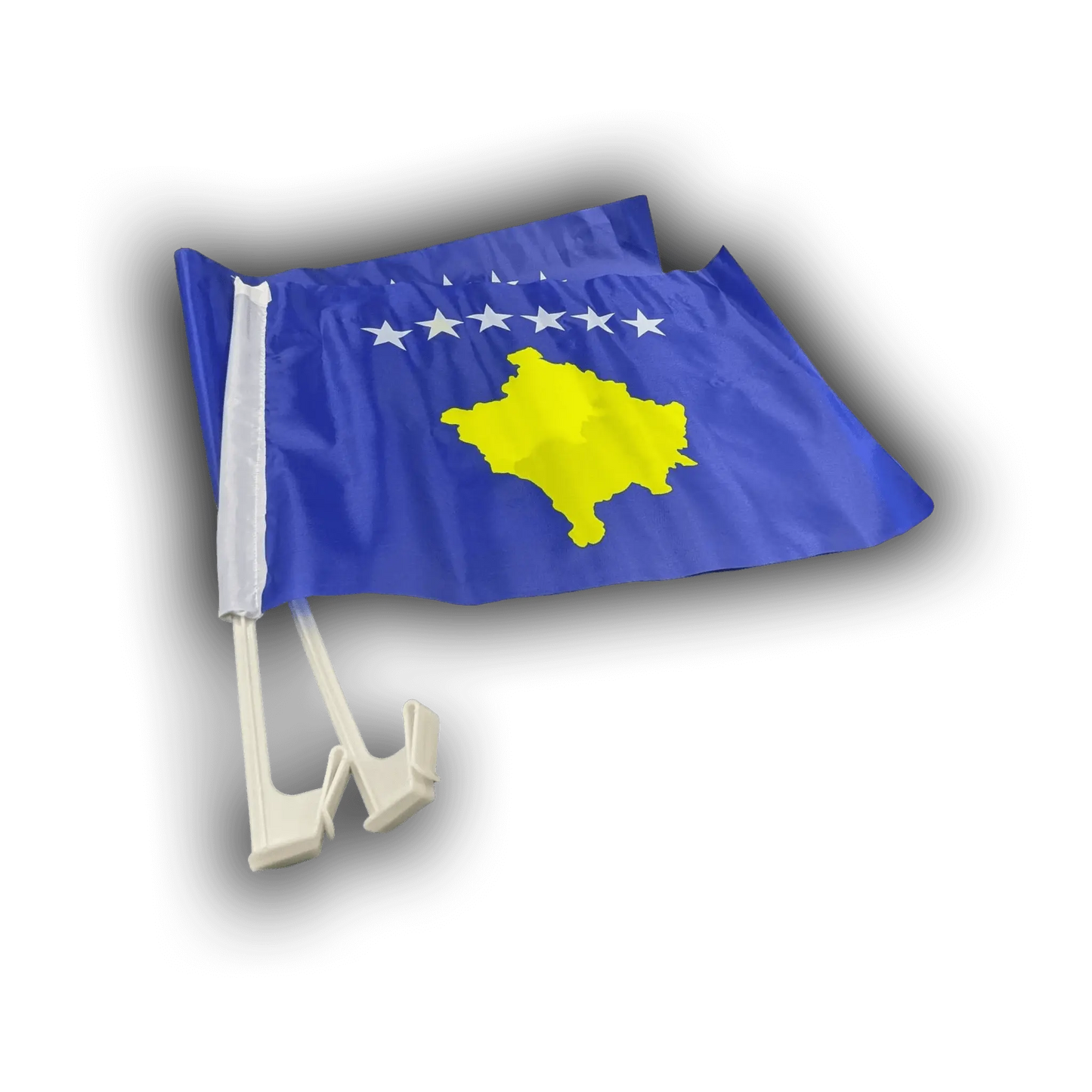 Kosovarische Autofahnen (2er - Set, 30x40 cm) - Albanien Shop
