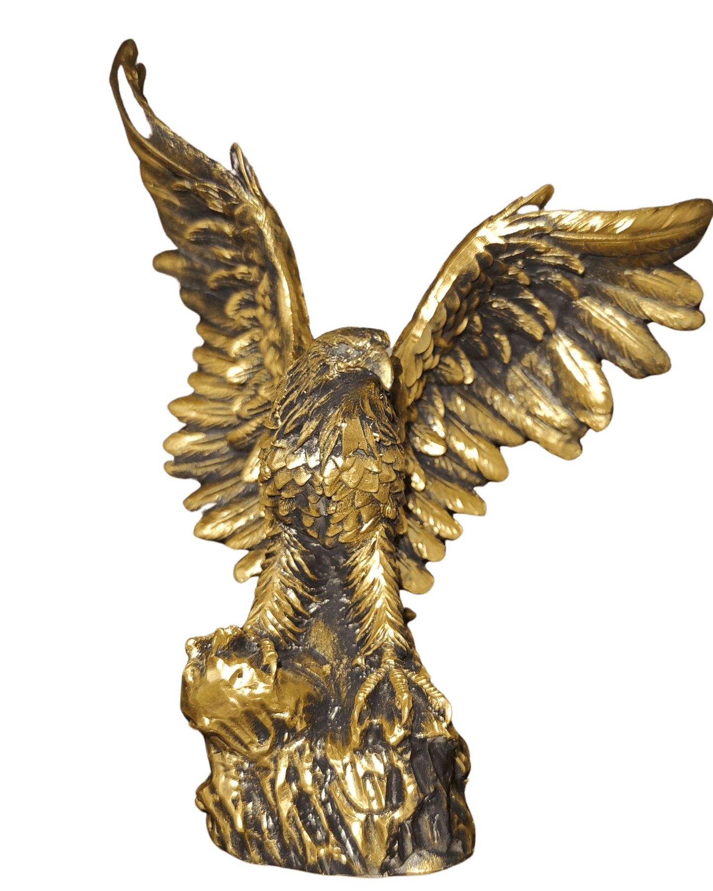 Majestätischer Adler Figur – Gold - Optik - Albanien Shop