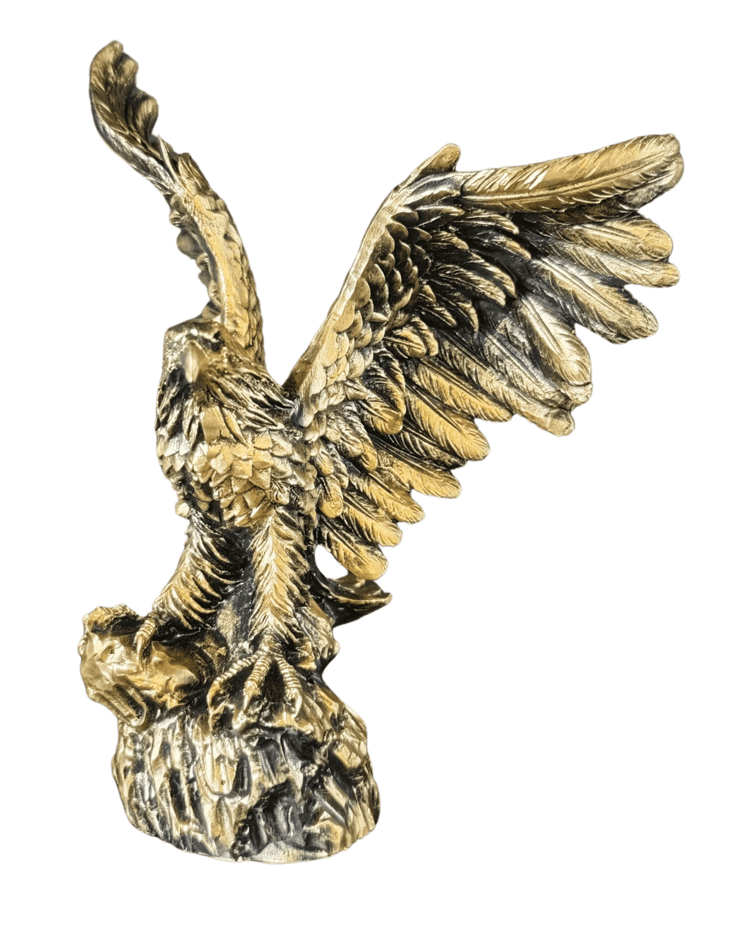 Majestätischer Adler Figur – Gold - Optik - Albanien Shop