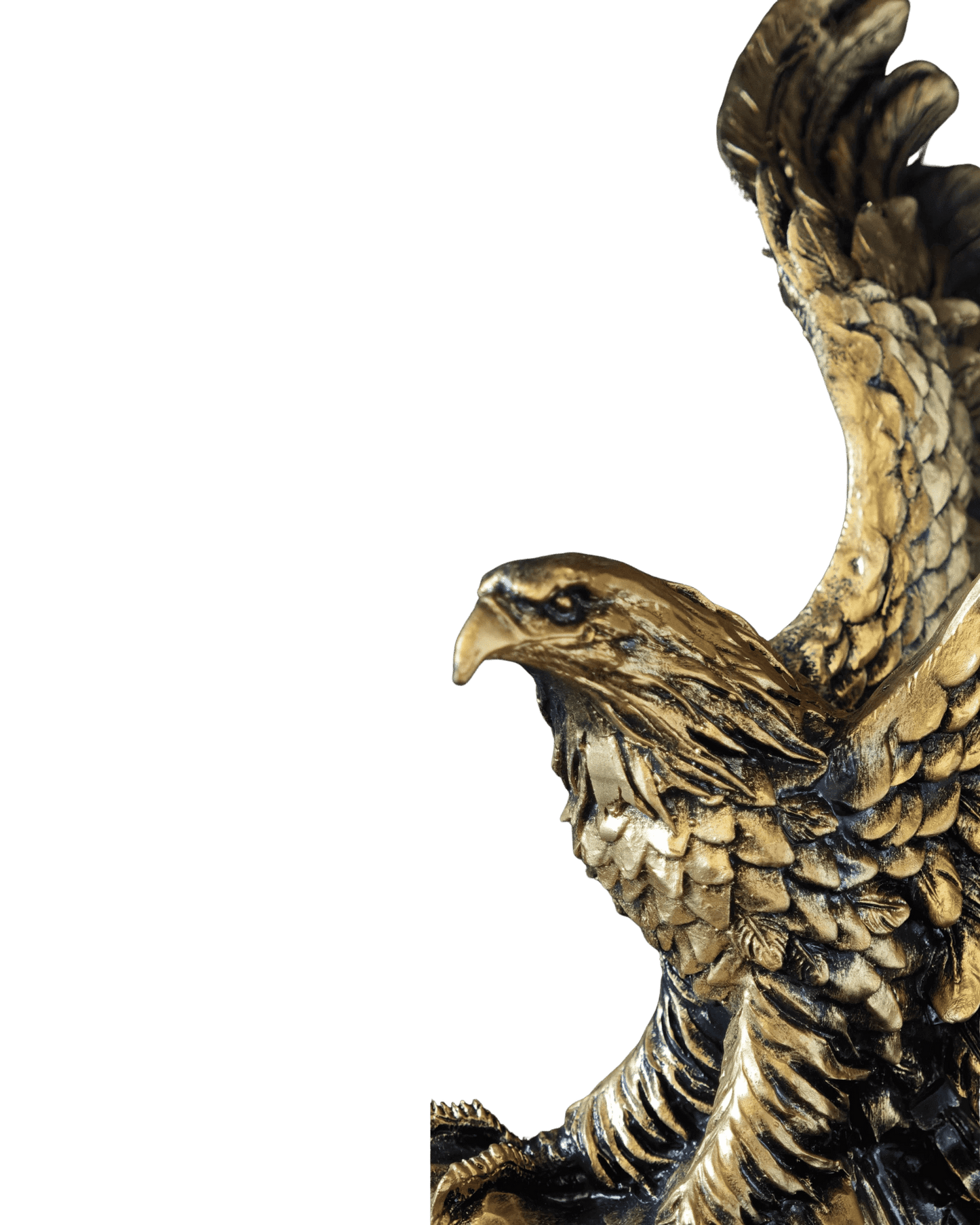 Majestätischer Adler Figur – Gold - Optik - Albanien Shop