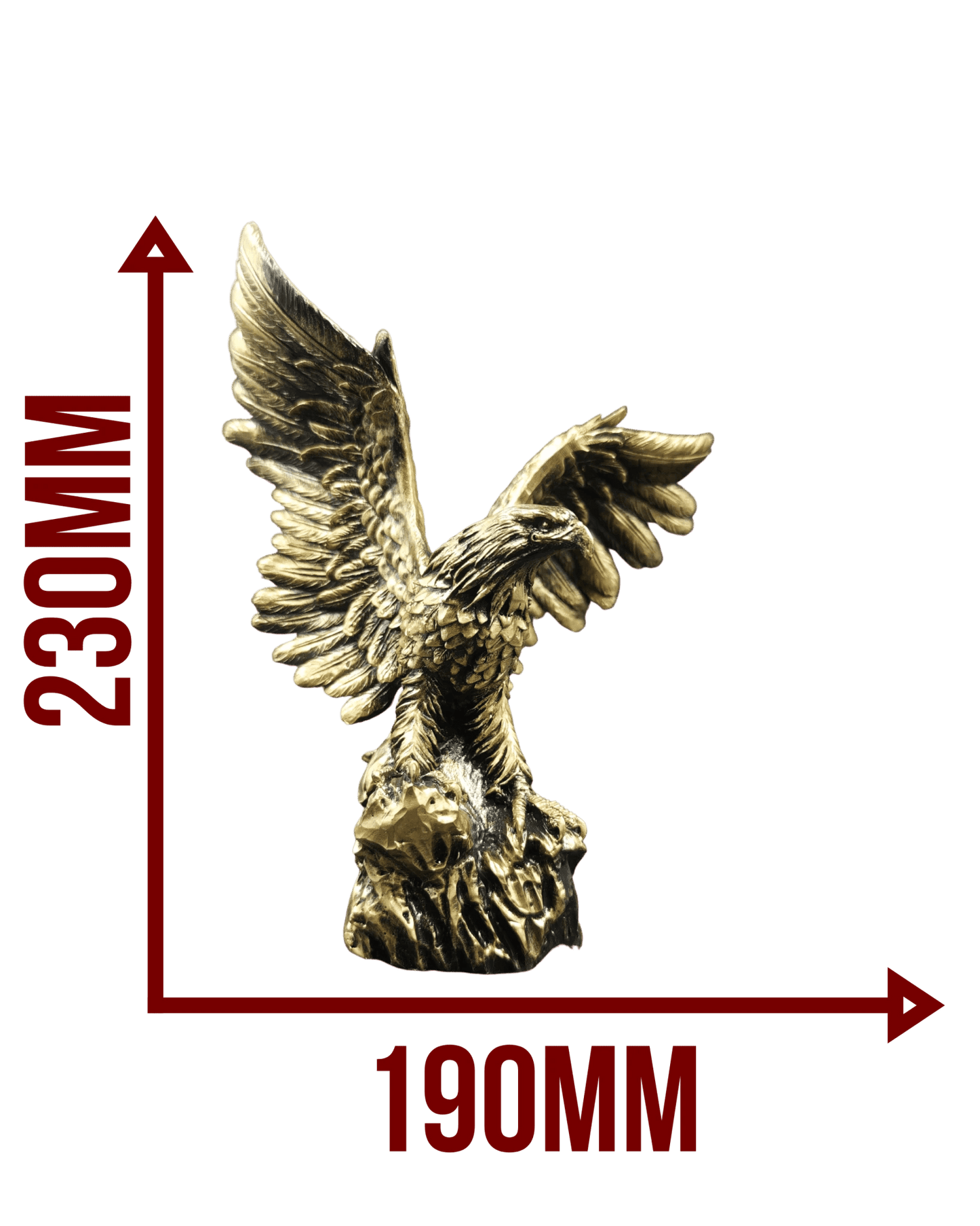 Majestätischer Adler Figur – Gold - Optik - Albanien Shop