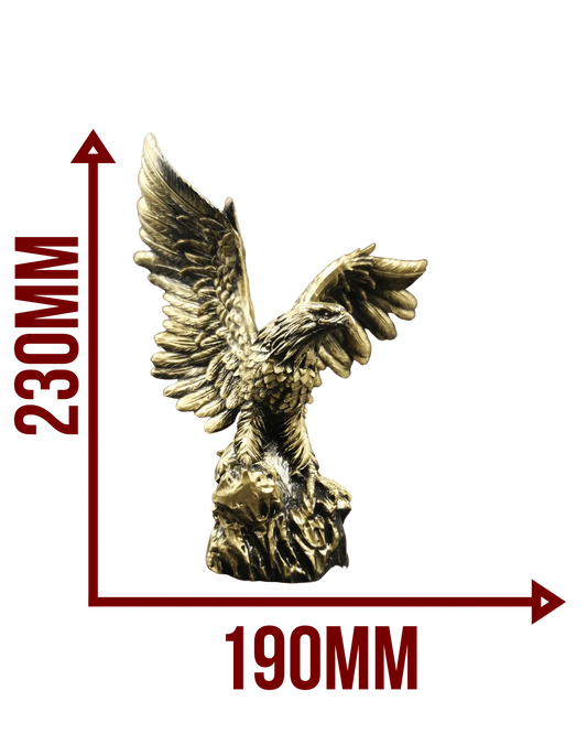 Majestätischer Adler Figur – Gold - Optik - Albanien Shop