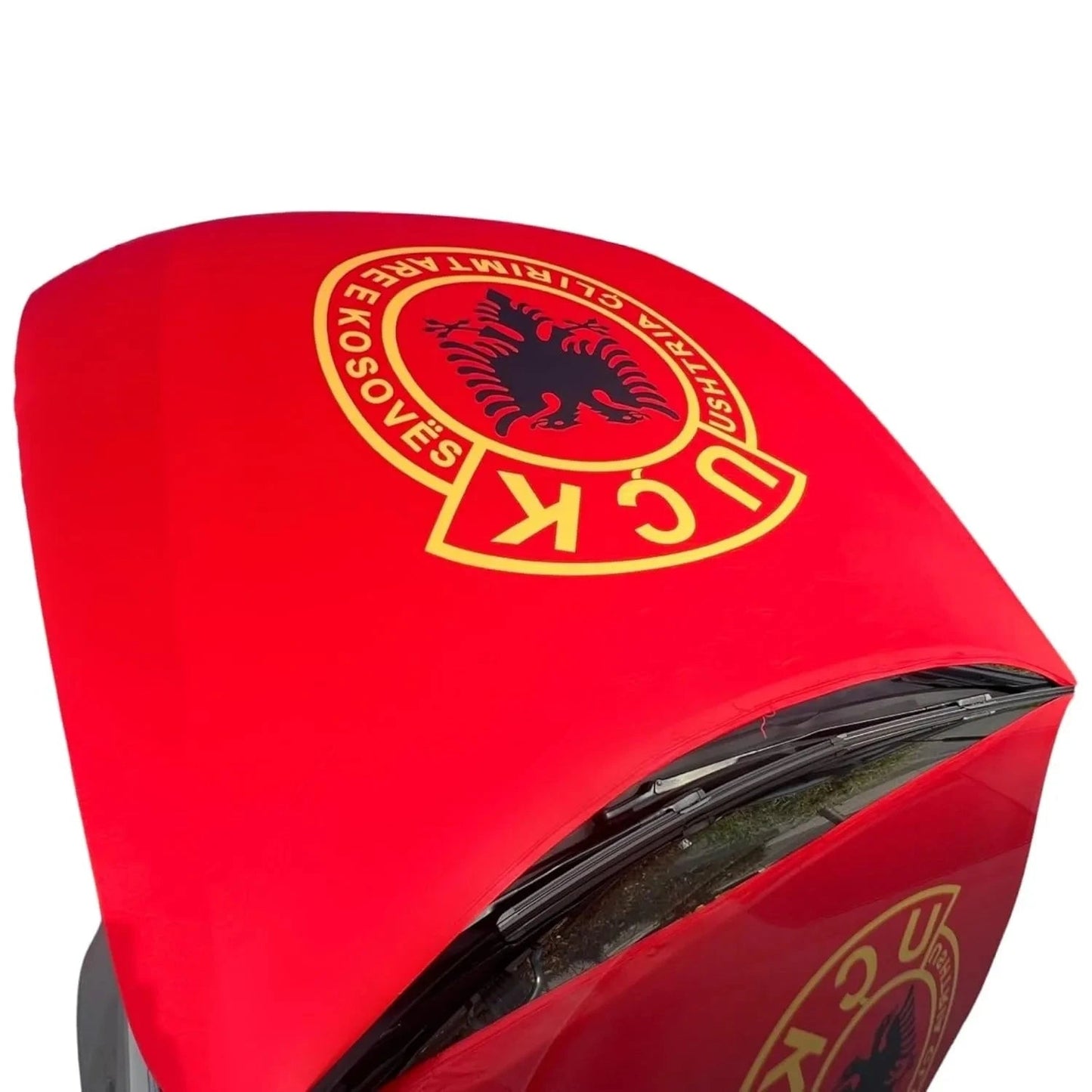 Motorhaubenflagge UÇK flexibler Stoff - Albanien Shop