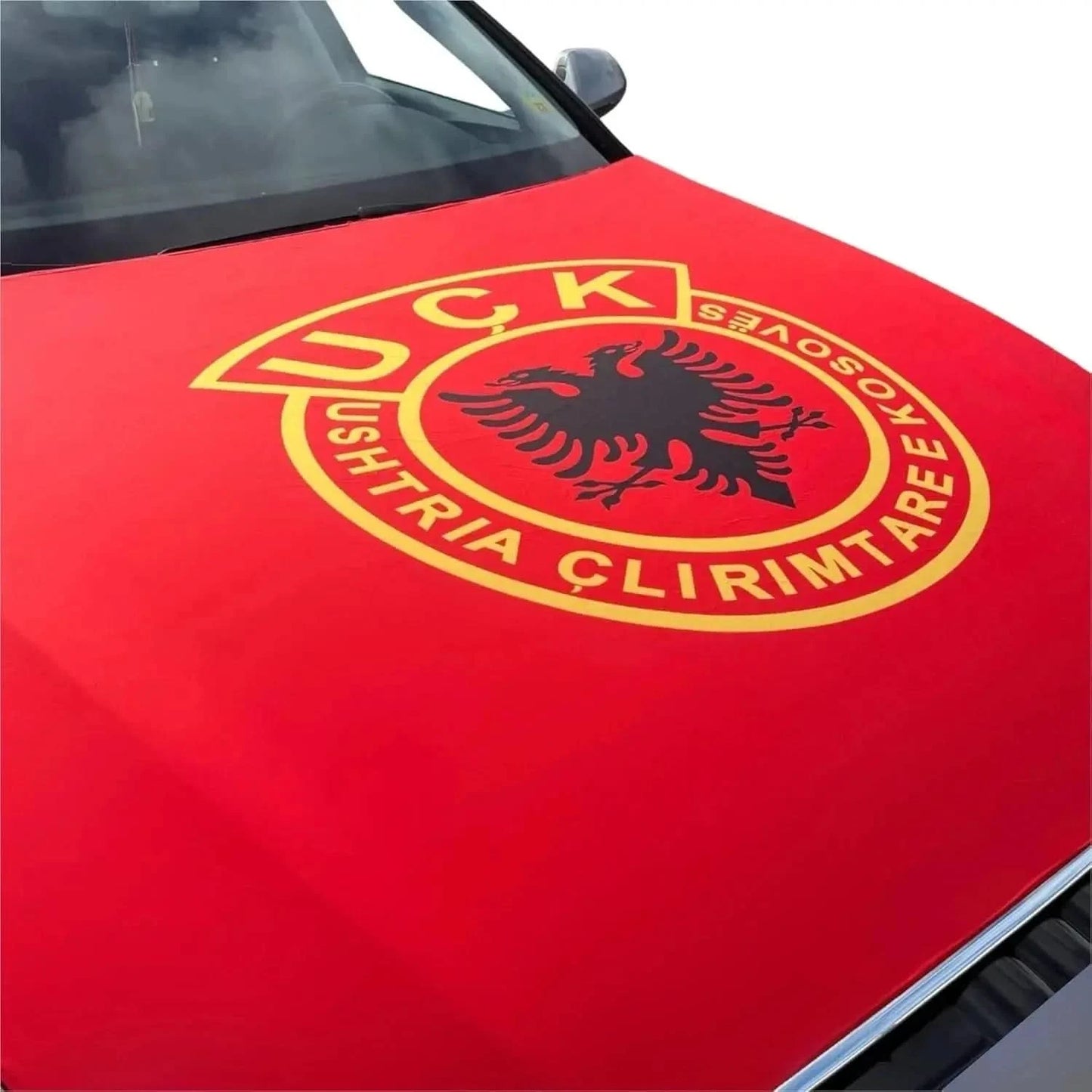 Motorhaubenflagge UÇK flexibler Stoff - Albanien Shop