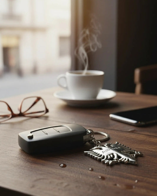 Premium Schlüsselanhänger "Albania" - Albanien Shop