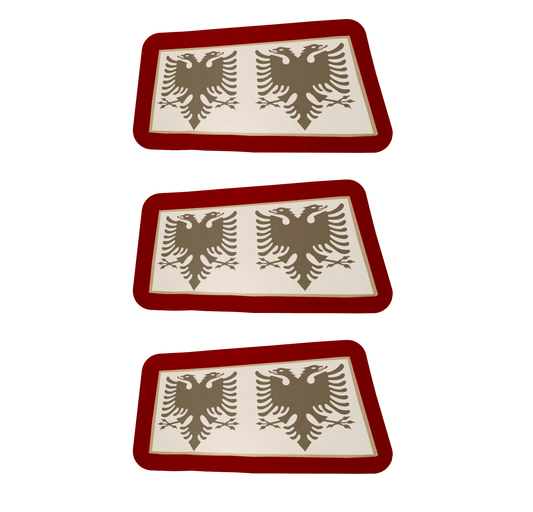 SCHWARZ Temporäres Wassertattoo Albanien (Verschiedene Größen verfügbar) - Albanien Shop