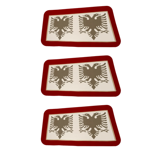 SCHWARZ Temporäres Wassertattoo Albanien (Verschiedene Größen verfügbar) - Albanien Shop
