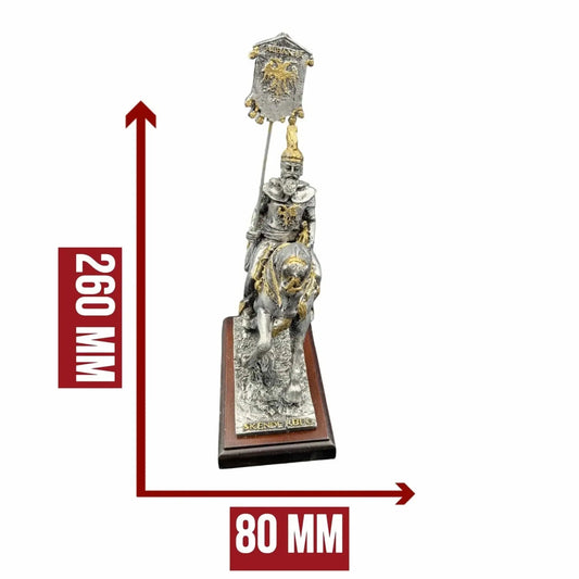 Skanderbeg Reiterstatue Gold/Silber - Albanien Shop