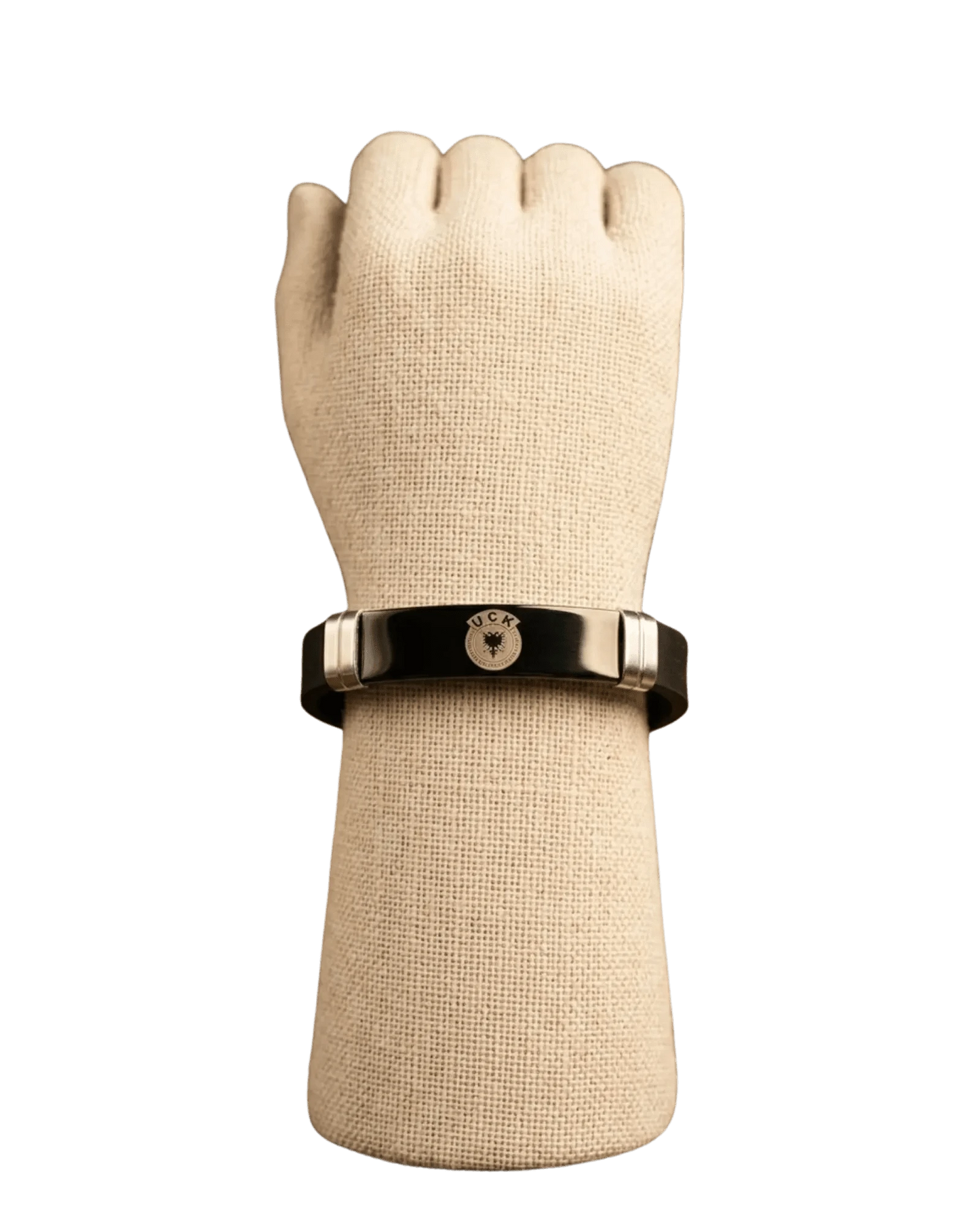 UCK Armband mit Doppeladler Emblem – Kosovo Schmuckarmband | Schwarz & Goldfarben - Albanien Shop