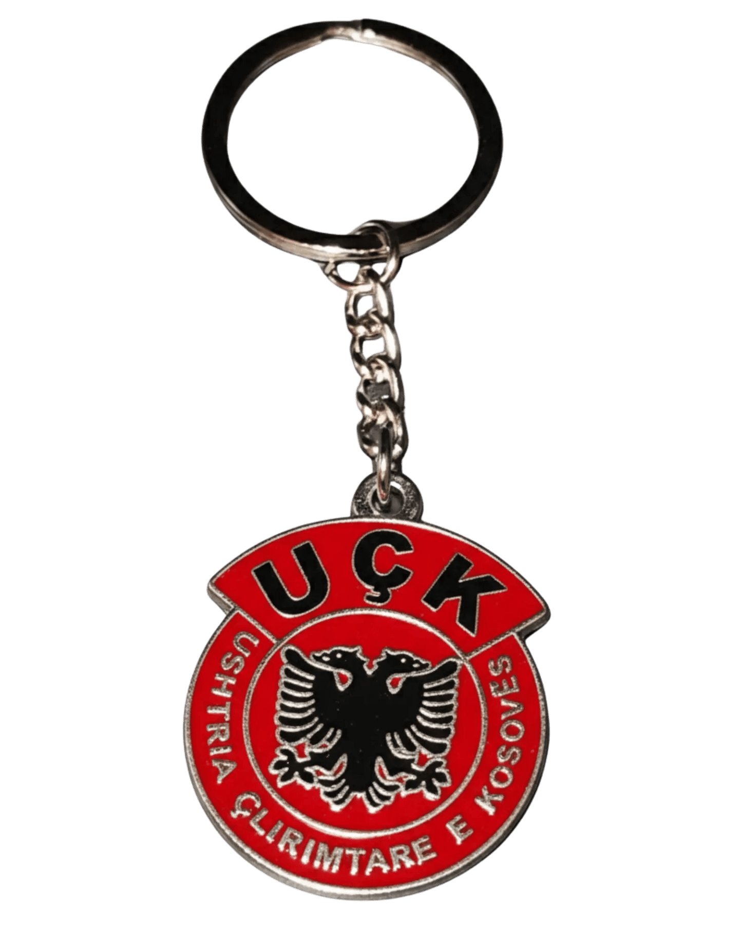 UCK Schlüsselanhänger - Albanischer Adler - Ushtria Çlirimtare e Kosovës - Premium Metall Anhänger - Albanien Shop