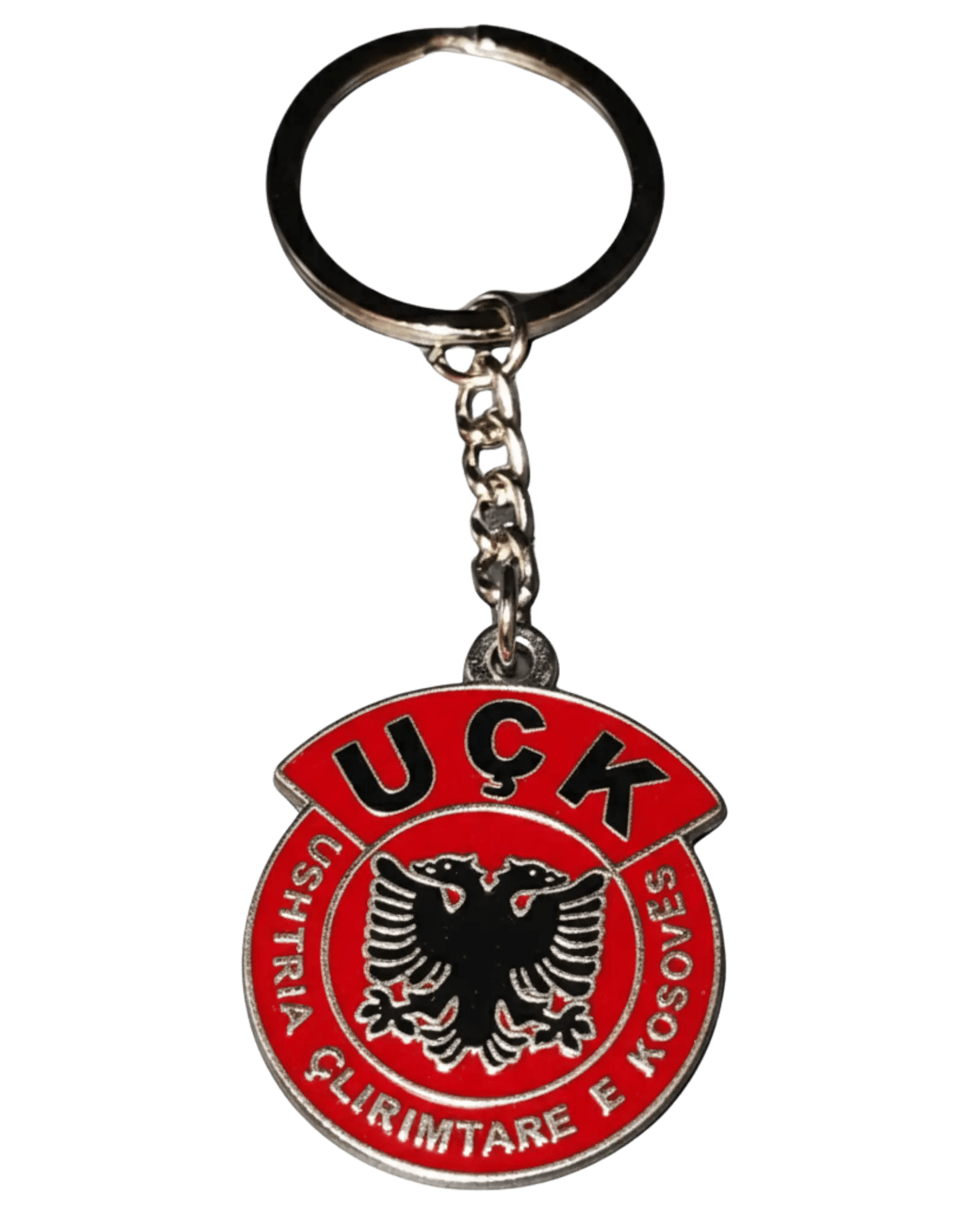 UCK Schlüsselanhänger - Albanischer Adler - Ushtria Çlirimtare e Kosovës - Premium Metall Anhänger - Albanien Shop
