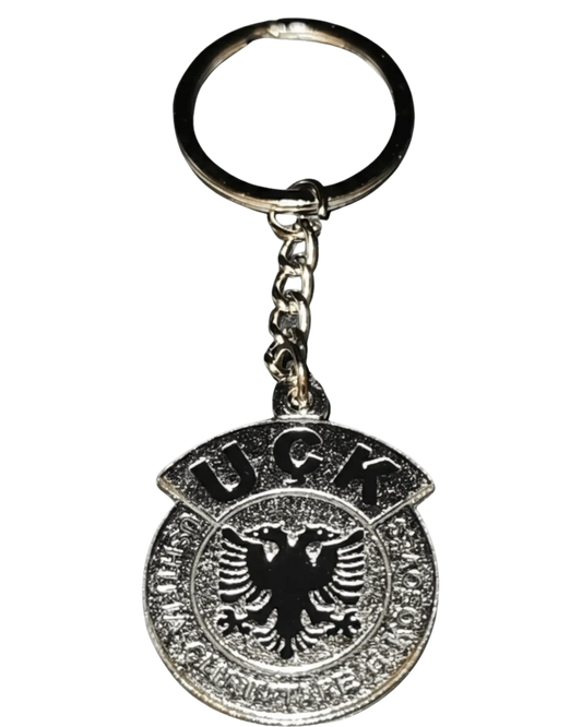 UCK Schlüsselanhänger - Albanischer Adler - Ushtria Çlirimtare e Kosovës - Premium Metall Anhänger - Albanien Shop