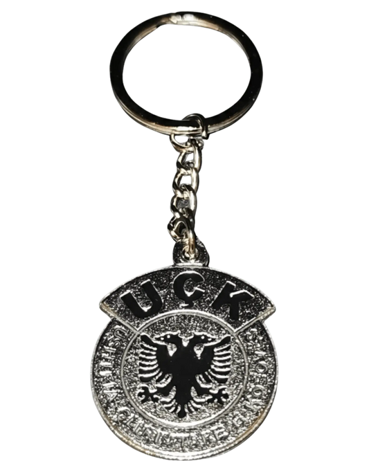 UCK Schlüsselanhänger - Albanischer Adler - Ushtria Çlirimtare e Kosovës - Premium Metall Anhänger - Albanien Shop