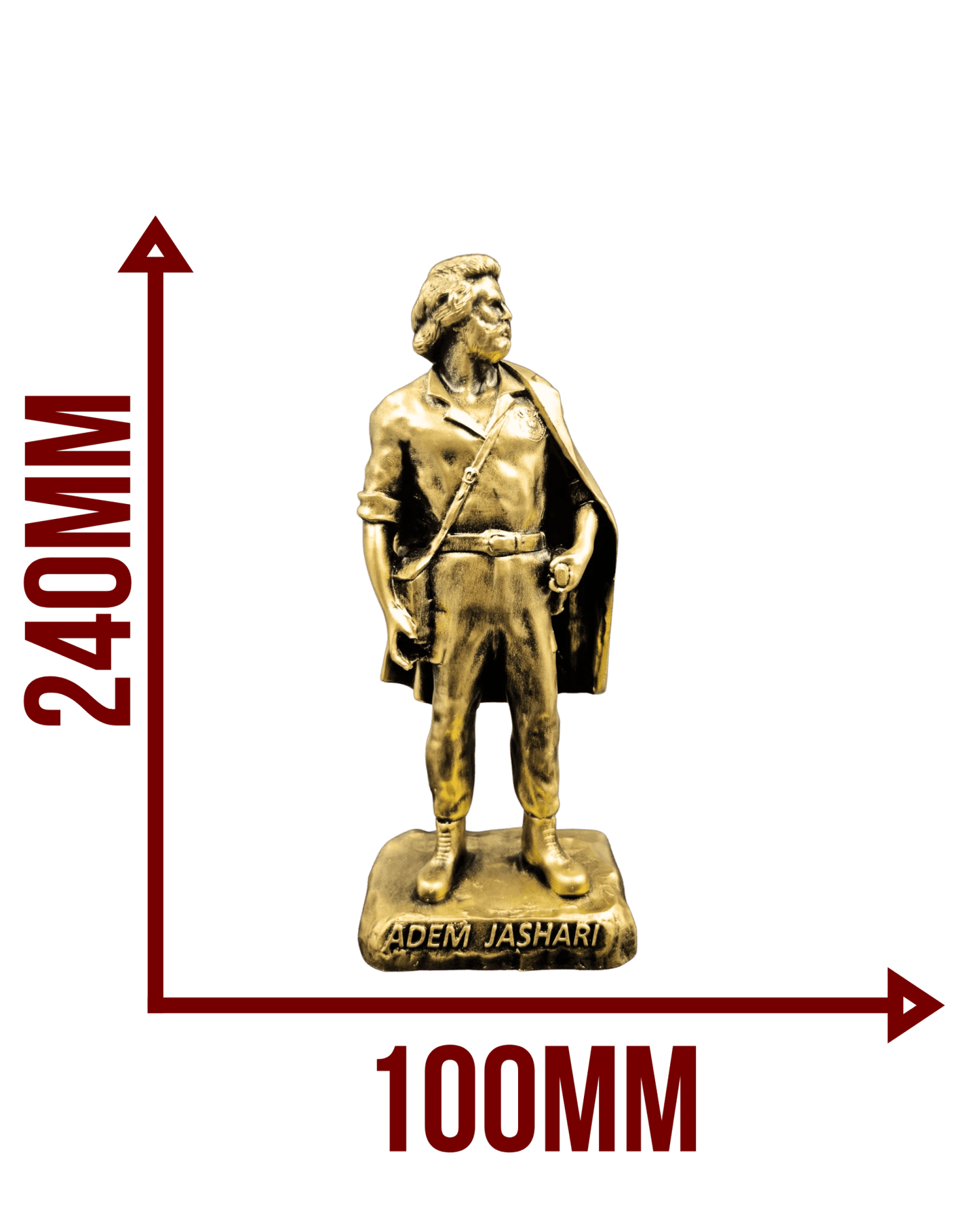 Adem Jashari Statue – Gold - Albanien Shop
