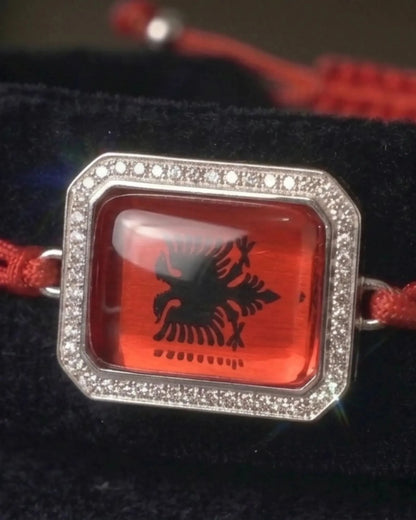 Albanien Armband mit Doppeladler – verstellbares Schmuckband | 4 Varianten - Albanien Shop