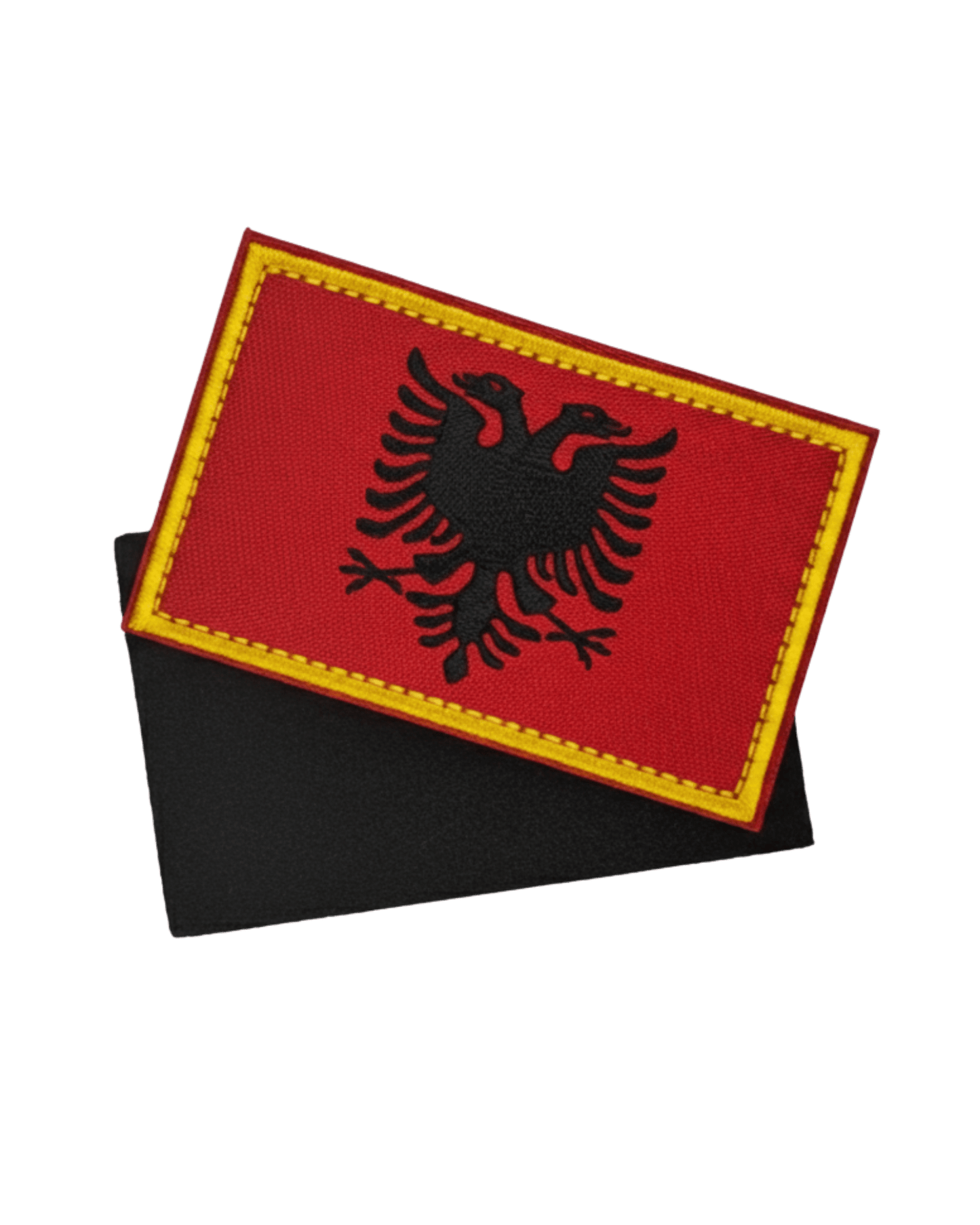 Albanien Flagge Patch - Klett - Patch, Doppeladler - Rucksack & Uniform - Albanien Shop