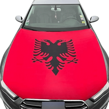 Albanien Motorhaubenflagge flexibler Stoff