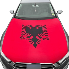 Albanien Motorhaubenflagge flexibler Stoff