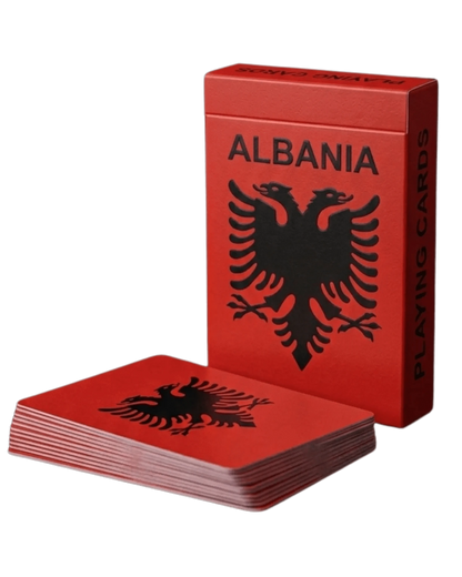 Albanien Playing Cards – Kartendeck 54 Karten | Doppeladler Shqiponja - Albanien Shop