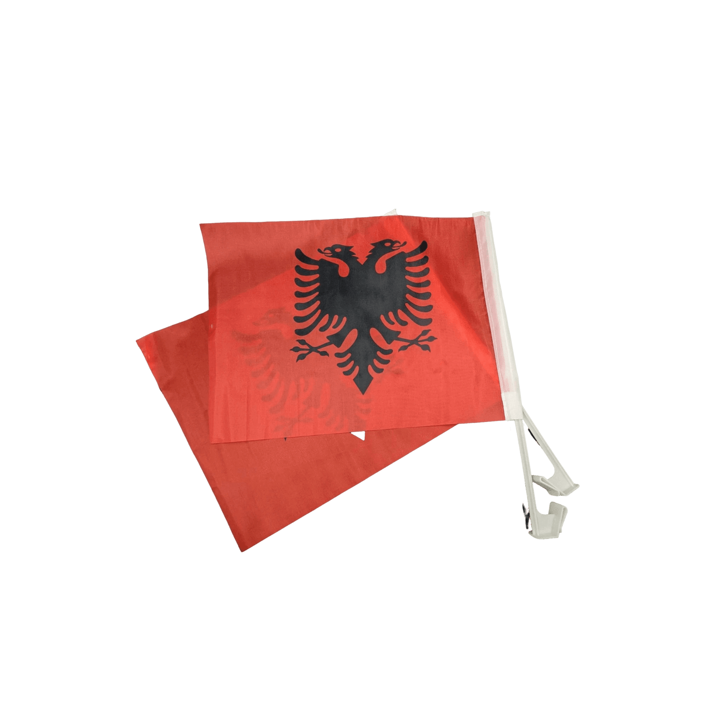 Albanische Autofahnen (2er - Set, 30x40 cm) - Albanien Shop