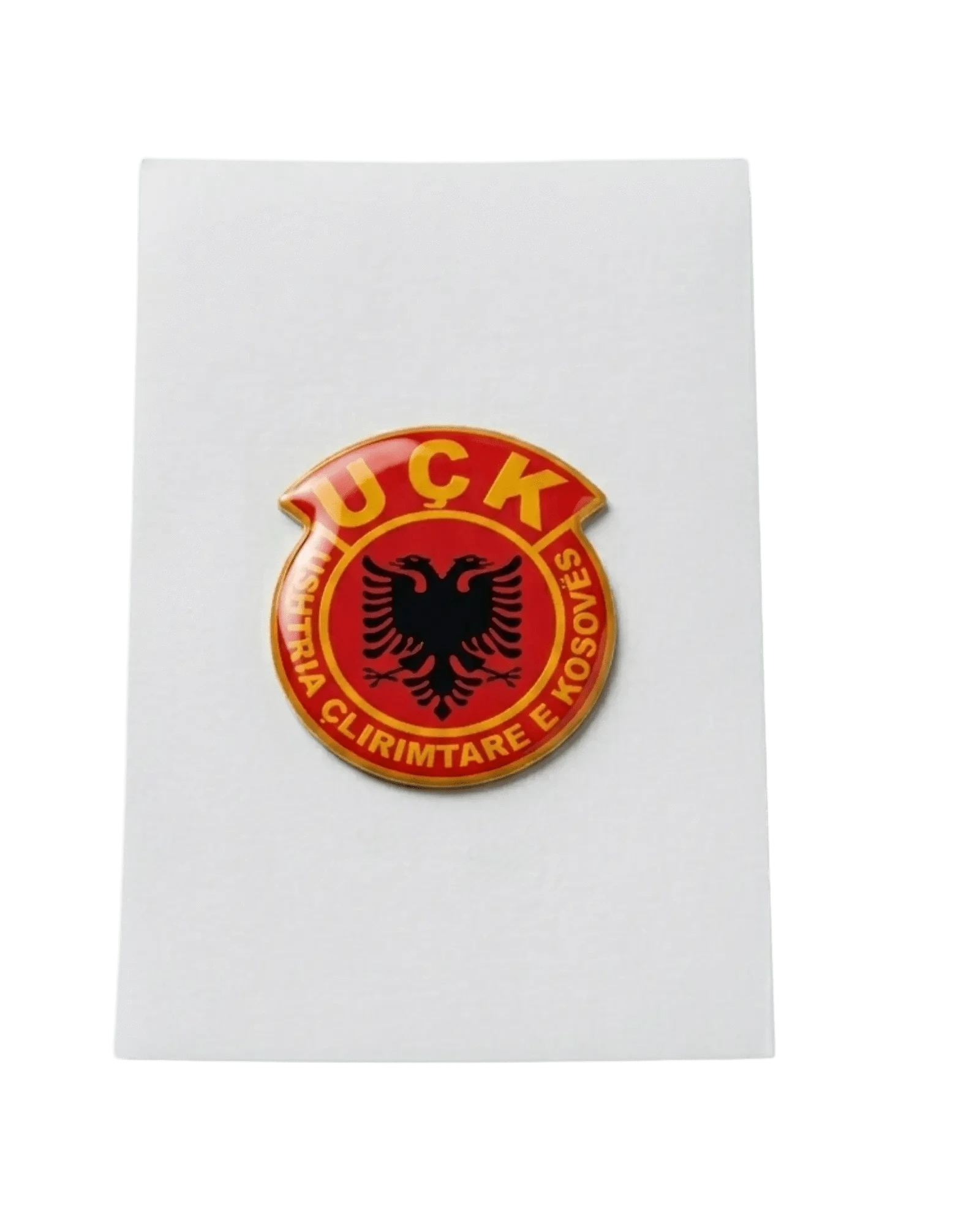 Albanischer Epoxy Sticker 33mm – Klebepad fuer Smartphone | Skenderbeu, Adler, UCK - Albanien Shop