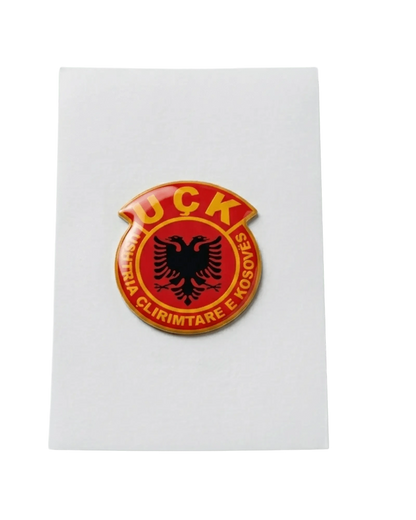 Albanischer Epoxy Sticker 33mm – Klebepad fuer Smartphone | Skenderbeu, Adler, UCK - Albanien Shop