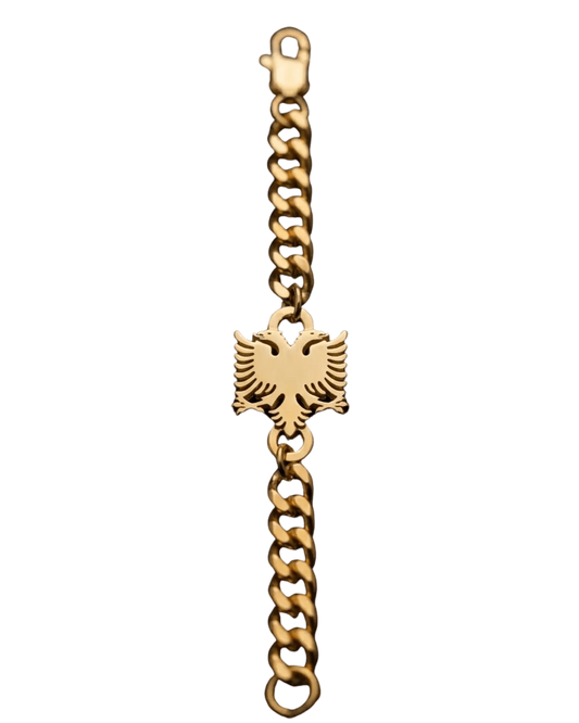 Albanisches Adler - Armband – Shqiponja | Gold, Silber & Kristall - Albanien Shop