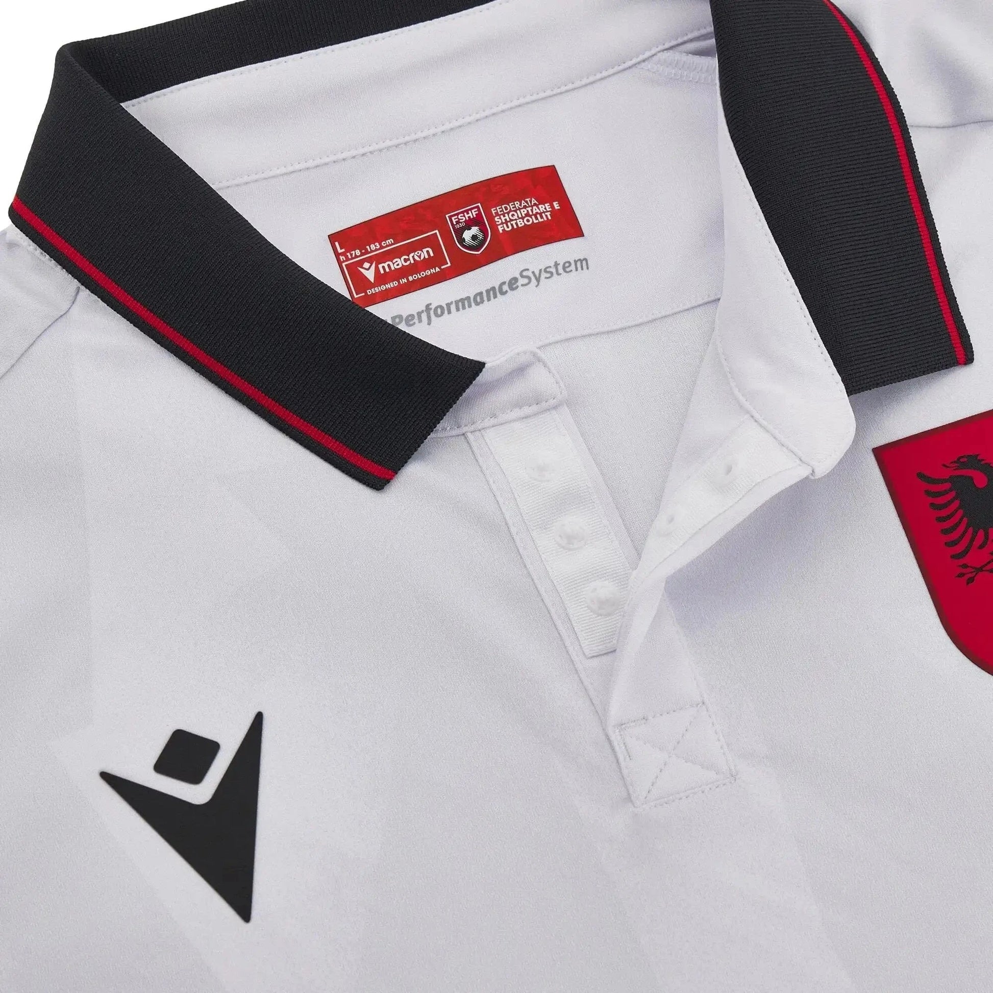 Auswärtstrikot Albanien FSHF 2023/2024 MACRON Original - Albanien Shop