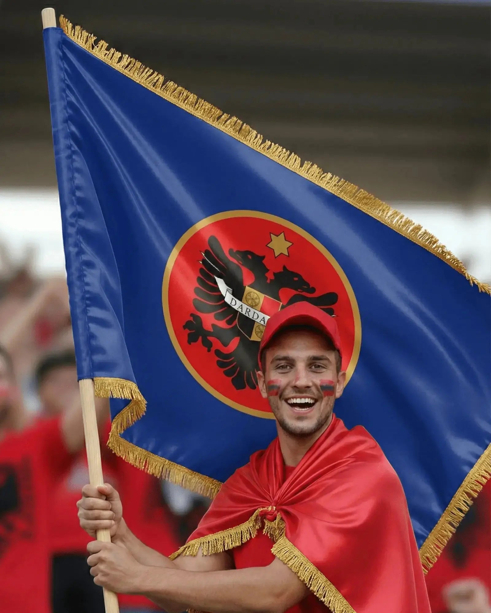 Dardania Flagge Premium 90 x 150 cm - Albanien Shop