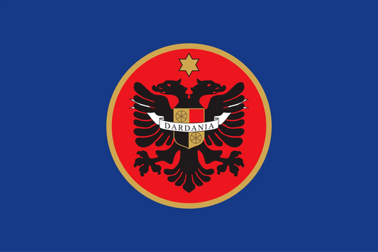 Dardania Flagge Premium 90 x 150 cm - Albanien Shop