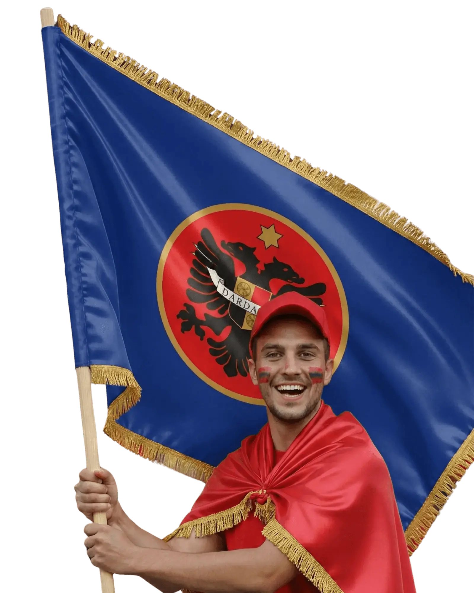 Dardania Flagge Premium 90 x 150 cm - Albanien Shop