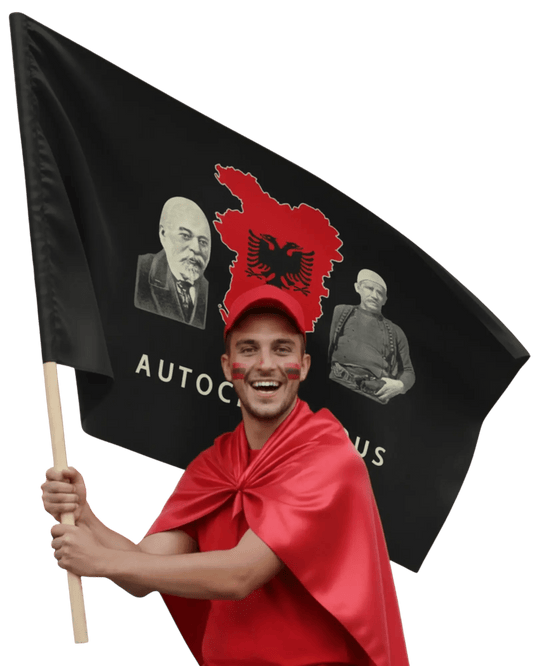 Großalbanien Autochthonous Flagge Standard 90 x 150 cm - Albanien Shop