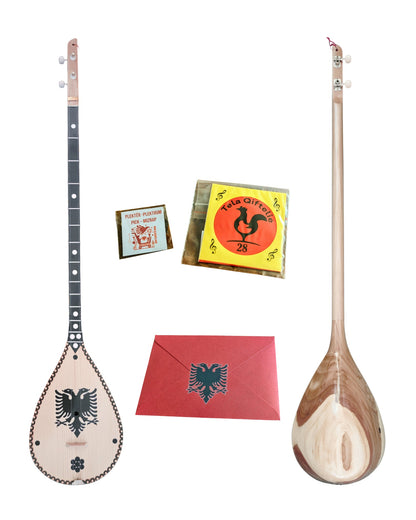 Handgefertigte Qifteli, perfekt für traditionelle Musik (L, ca. 93 cm) - Albanien Shop