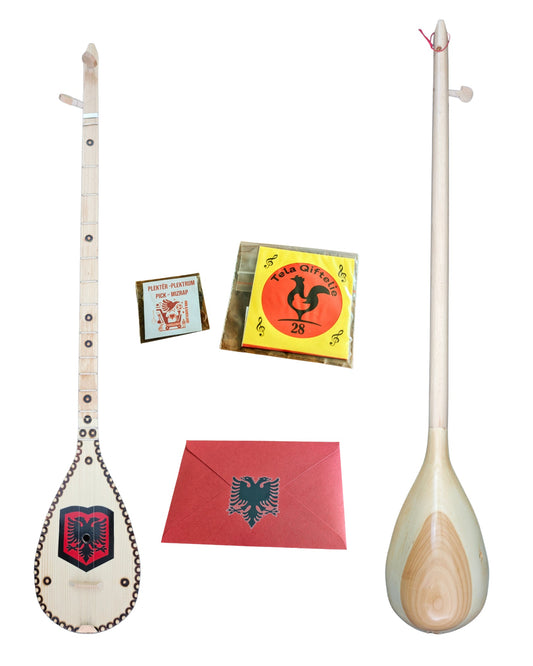 Handgefertigte Qifteli, perfekt für traditionelle Musik (M, ca. 80 cm) - Albanien Shop