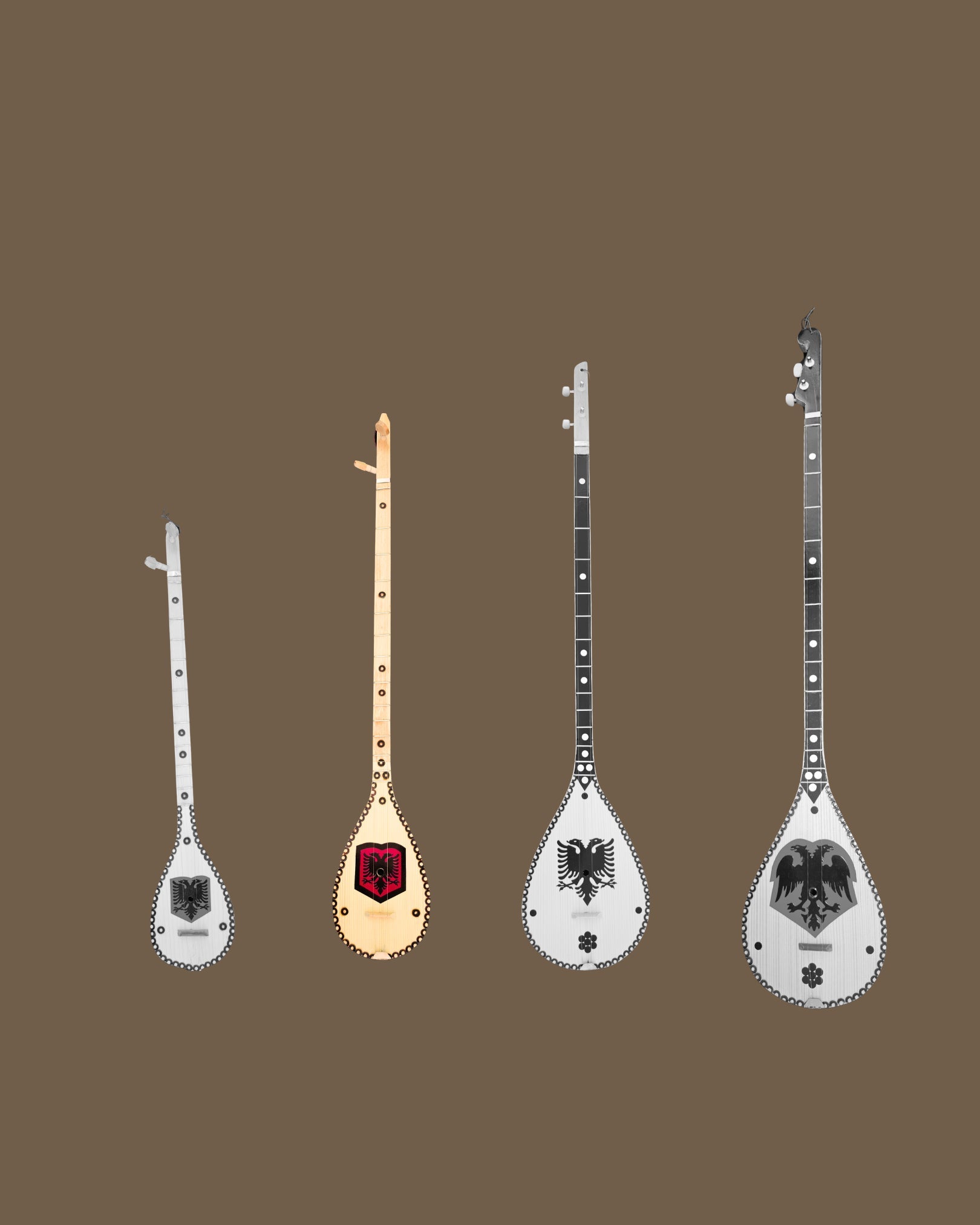 Handgefertigte Qifteli, perfekt für traditionelle Musik (M, ca. 80 cm) - Albanien Shop