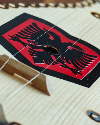 Handgefertigte Qifteli, perfekt für traditionelle Musik (M, ca. 80 cm) - Albanien Shop