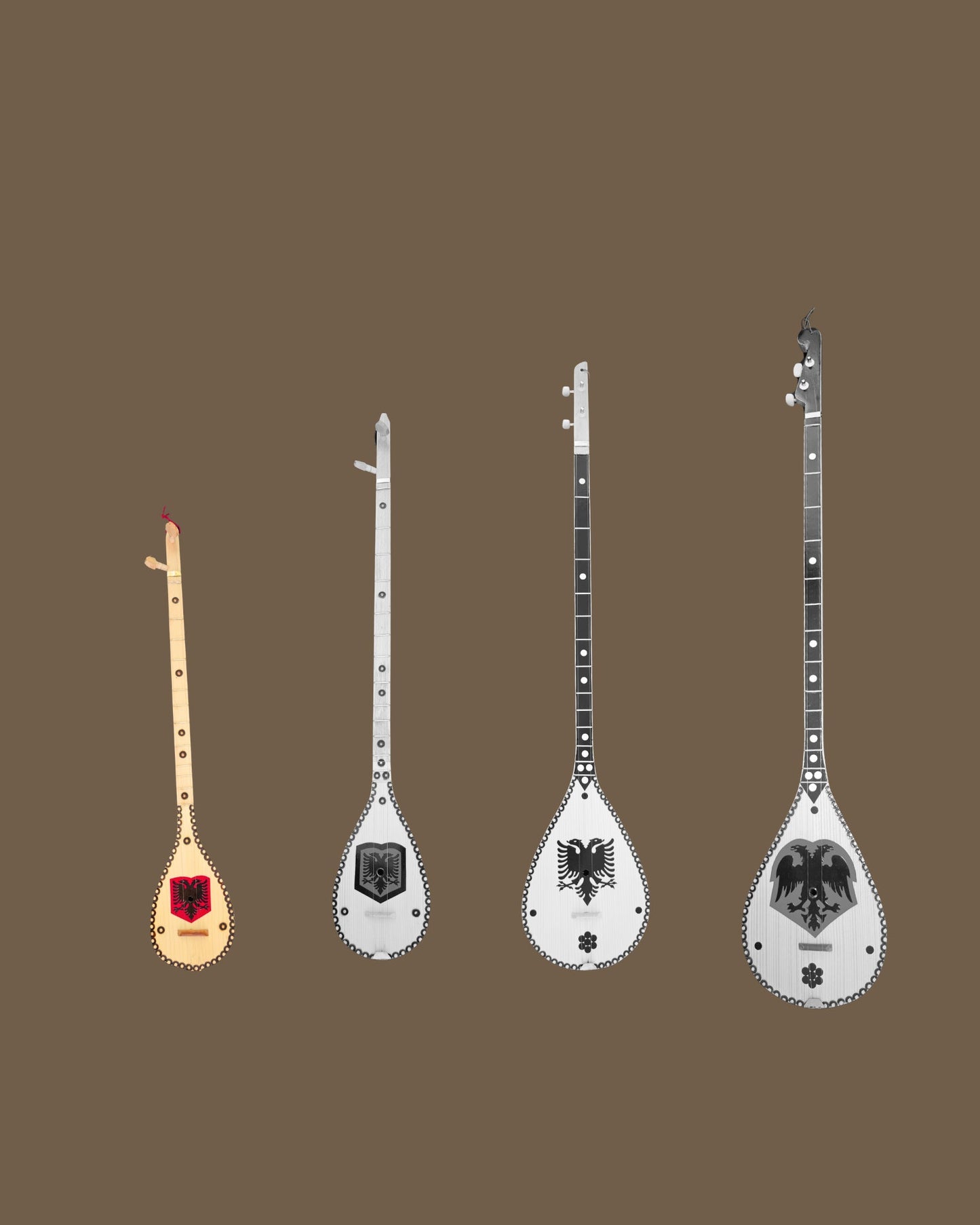 Handgefertigte Qifteli, perfekt für traditionelle Musik (S, ca. 65 cm) - Albanien Shop