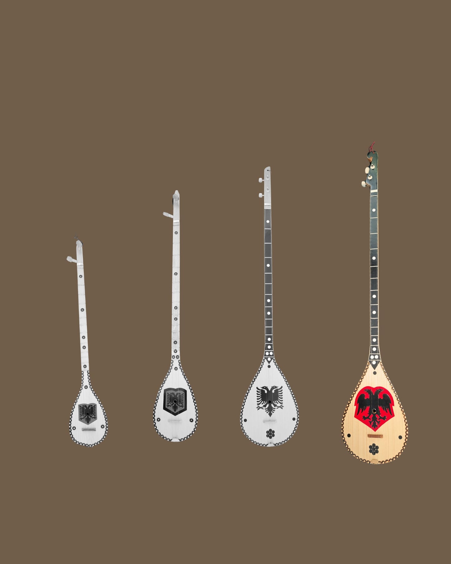 Handgefertigte Qifteli, perfekt für traditionelle Musik (XL, ca. 100 cm) - Albanien Shop