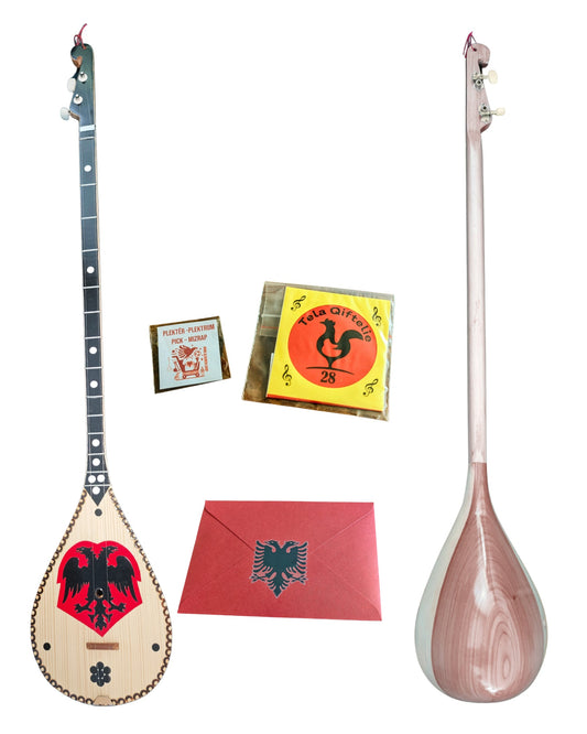 Handgefertigte Qifteli, perfekt für traditionelle Musik (XL, ca. 100 cm) - Albanien Shop