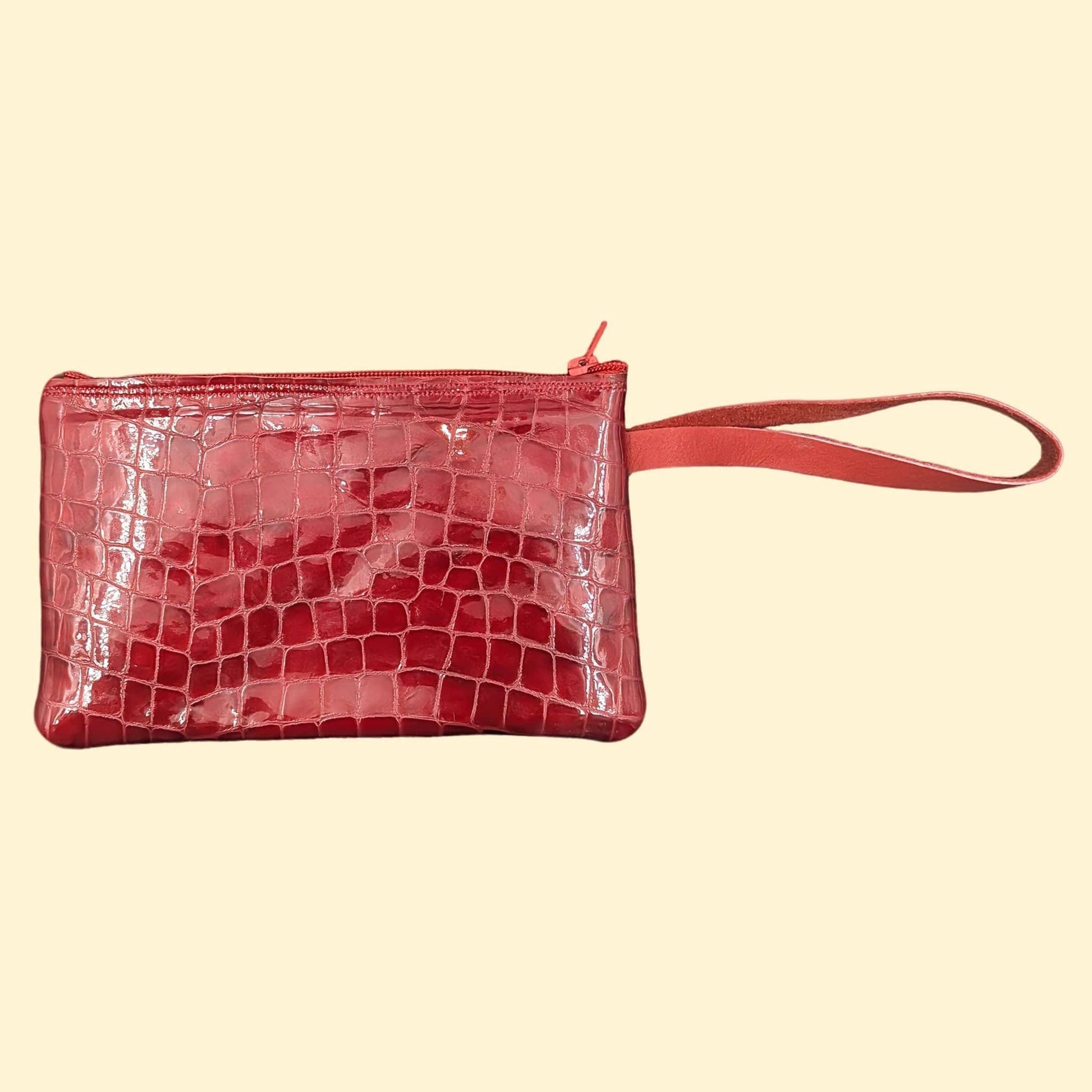 Handmade Geldbörse Rot (Schlangenmuster) Handmade Geldbörse