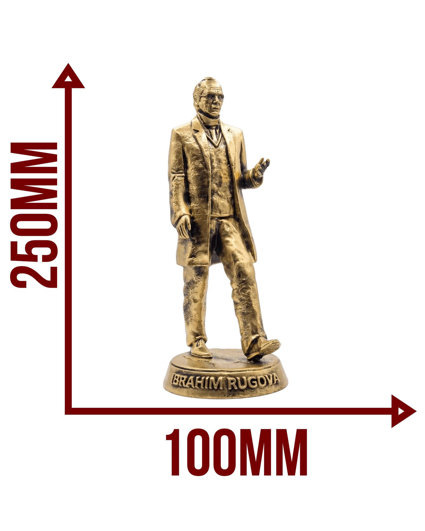 Ibrahim Rugova Statue – L 250mm - Albanien Shop